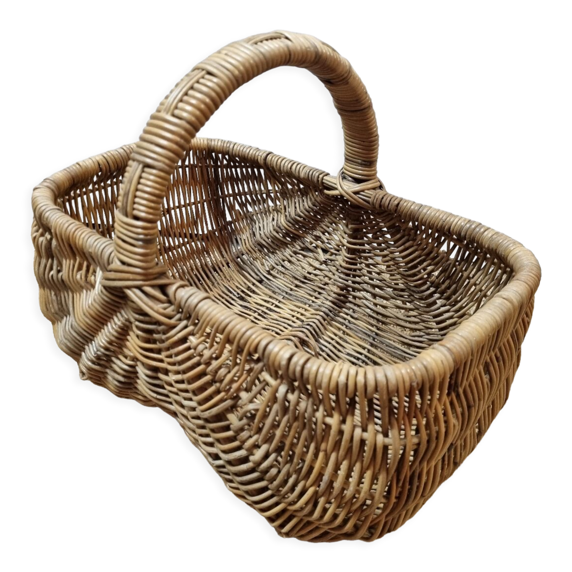 Vintage wicker basket