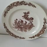 Louis XV model plate with chocolate decoration Clairefontaine Sanejouand & Graves