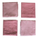 4 serviettes de table à rayures et vichy rouge