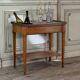 Louis XVI refreshment table in mahogany, brass and marble, 18th century.