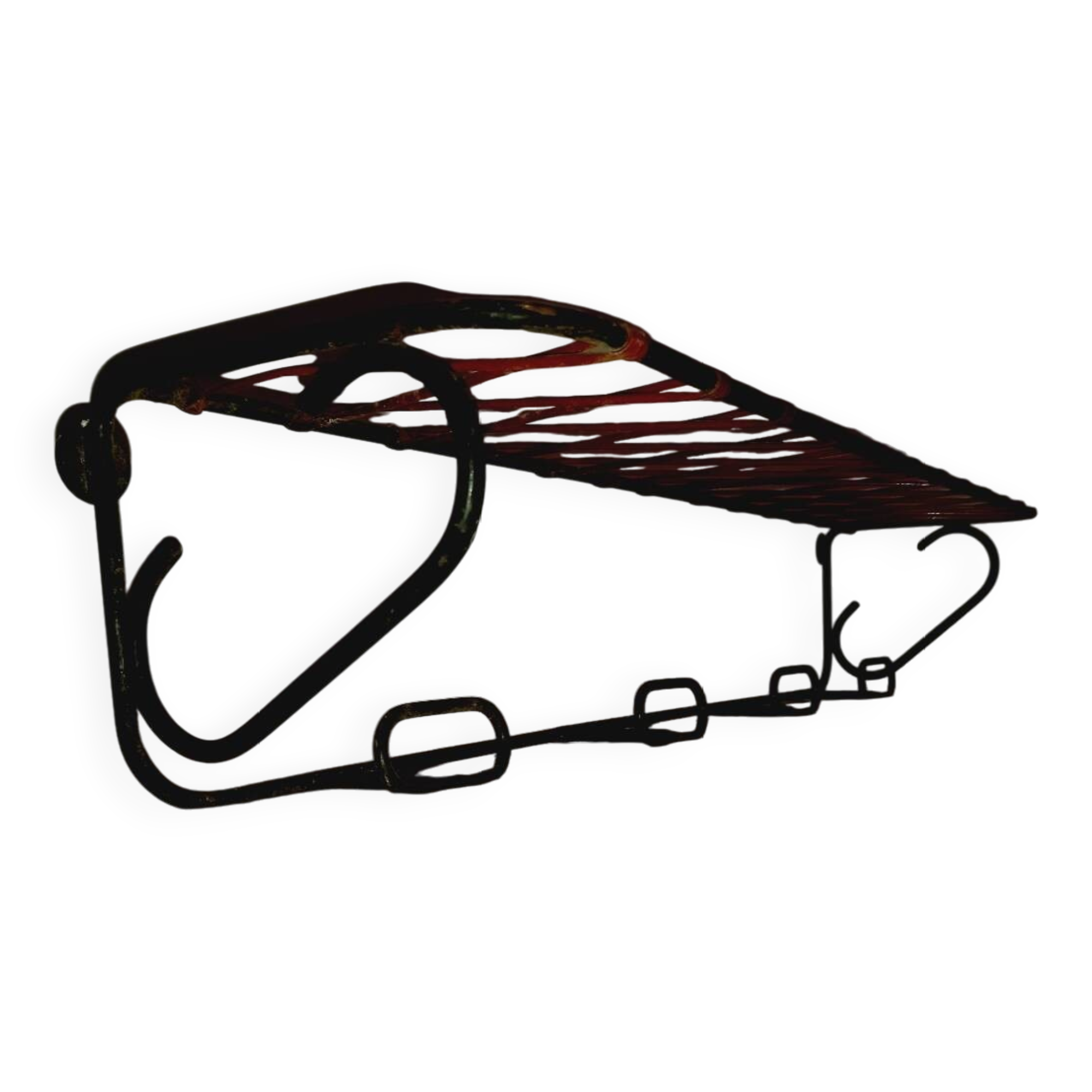 Vintage wall coat rack