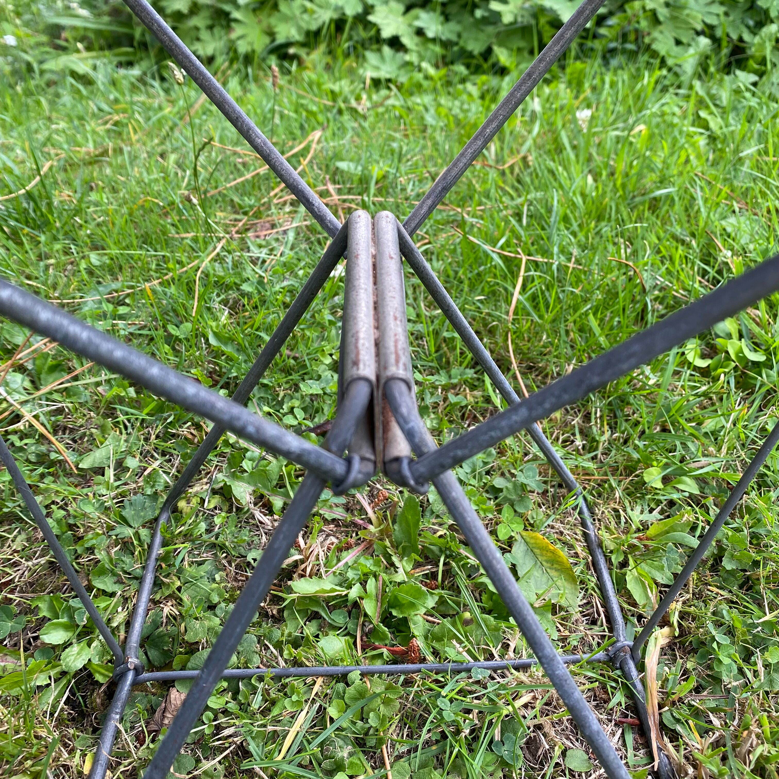 Tabouret camping pliant vintage