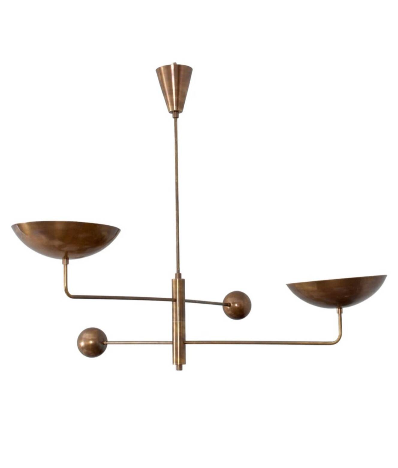 Lampe en laiton vintage, 1960