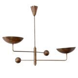 Lampe en laiton vintage, 1960