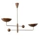 Lampe en laiton vintage, 1960