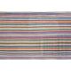 Tapis kilim vintage turc Oushak fait à la main en laine et coton vert