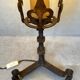 Antique Spanish brutalist table lamp – wrought iron