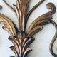 Golden antique wall chandelier