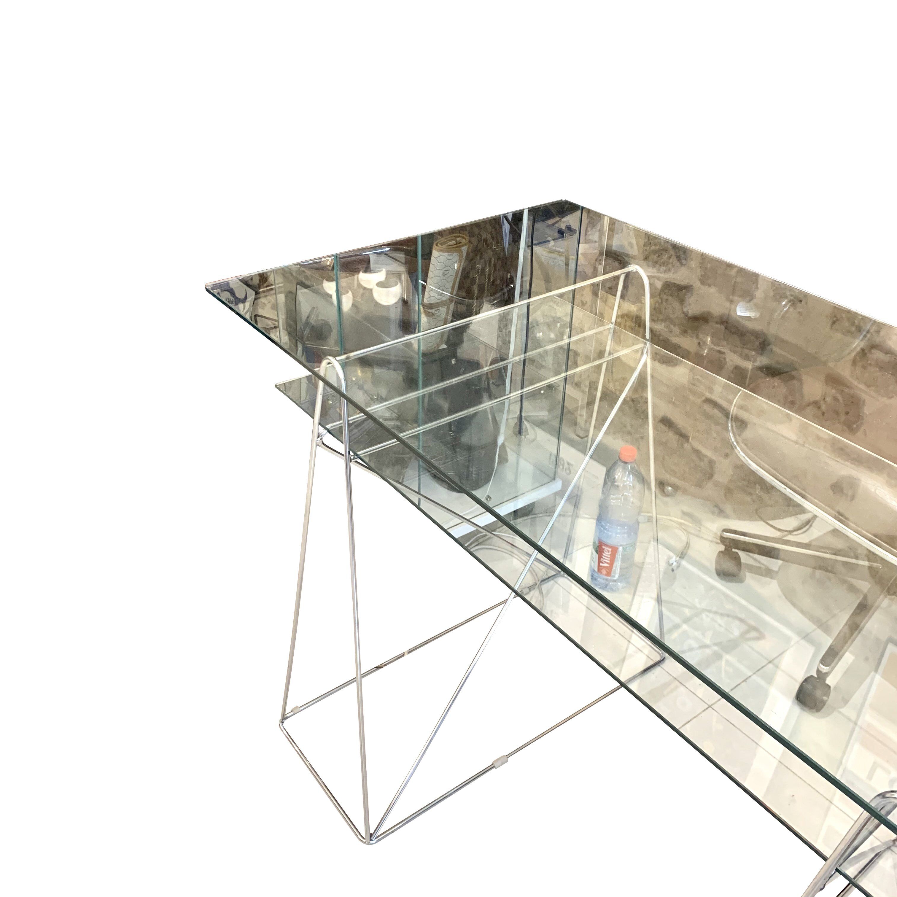 Office 1980s metal and glass