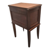 French Oak Bedside Table With Drawer, 1940s