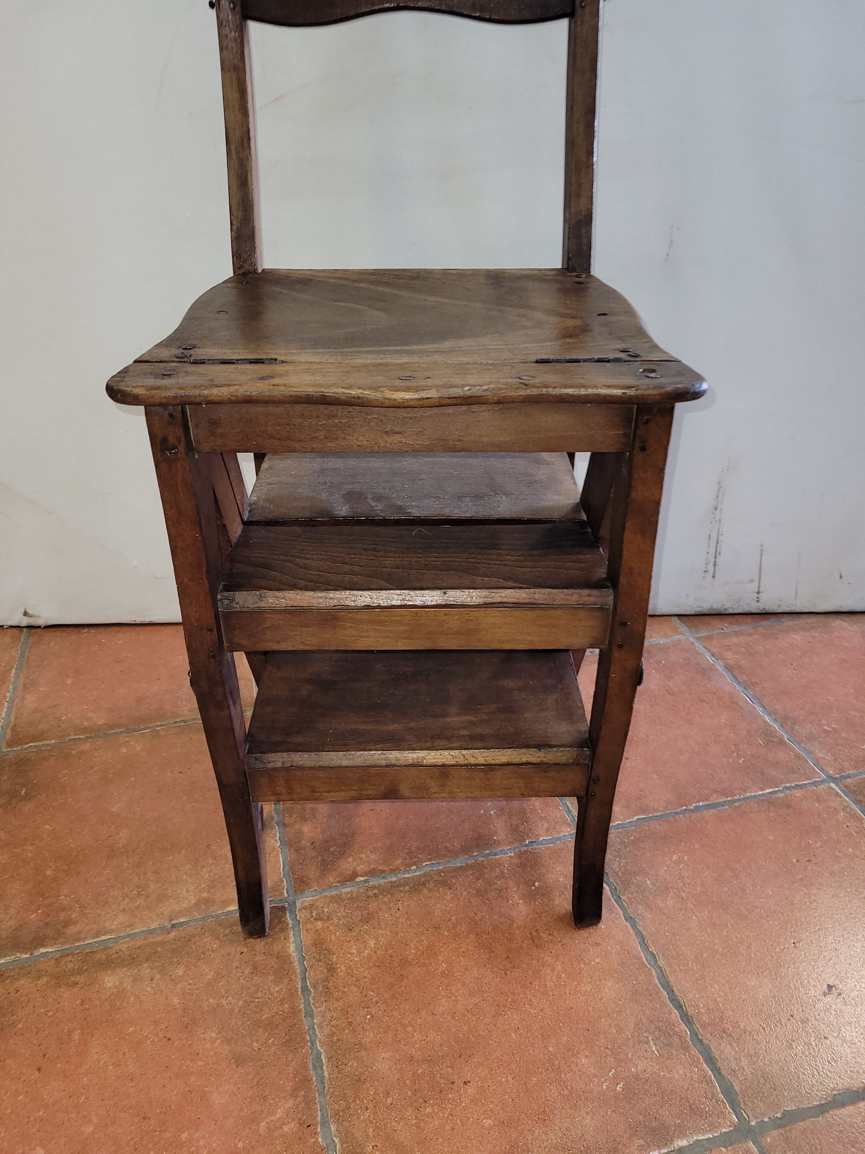 Antique stepladder chair