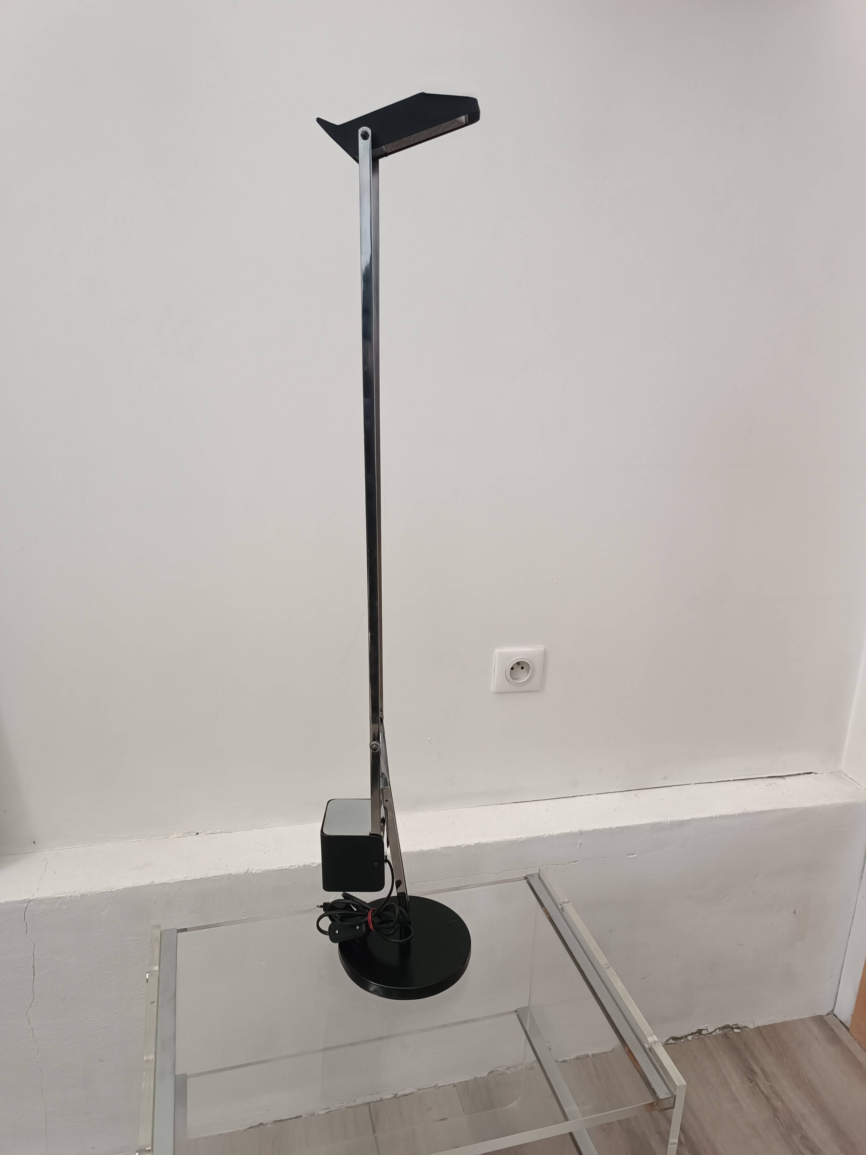Fase Swan lamp, chrome edition 1980