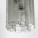 XXL glass pendant lamp by Doria | Mid Century Modern  | Brutalist Desogn