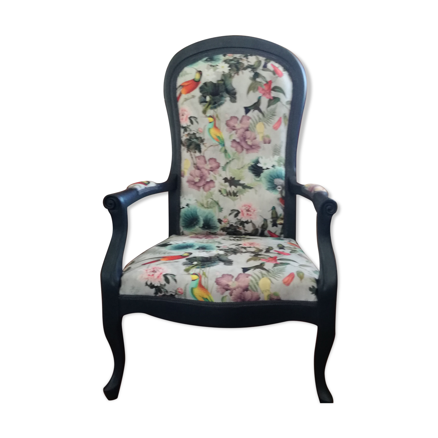Fauteuil voltaire relooké