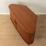 1950s corner cabinet with integrated bar compartment