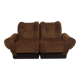 Space Age Italian Velvet Modular Sofa, 1970s