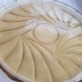 Plateau verre jaune