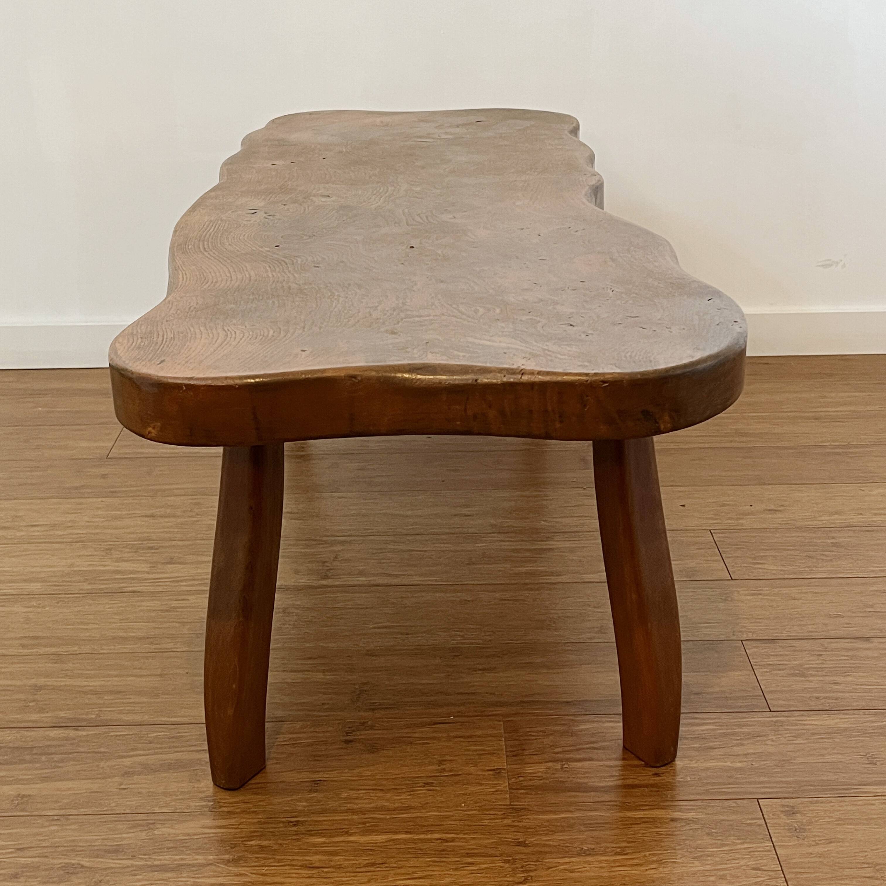 Coffee table with organic shapes