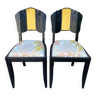 Paire de chaises rétro de style années 30
