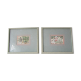 Deux aquarelles encadrées signées grosz