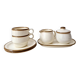 Set of 2 vintage coffee cups, pot and sugar bowl '1970s - Torgau