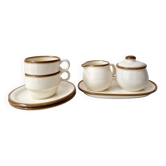 Set of 2 vintage coffee cups, pot and sugar bowl '1970s - Torgau