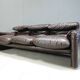 Maralunga leather sofa by Vico Magistretti for Cassina, 1973