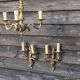 French Vintage Louis XV Style Bronze Candlestick & Sconce Set
