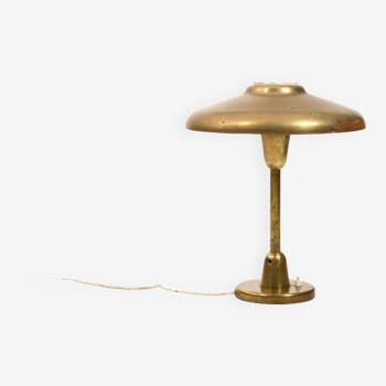 1950s danish brass table lamp
