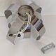 Applique fleur chrome