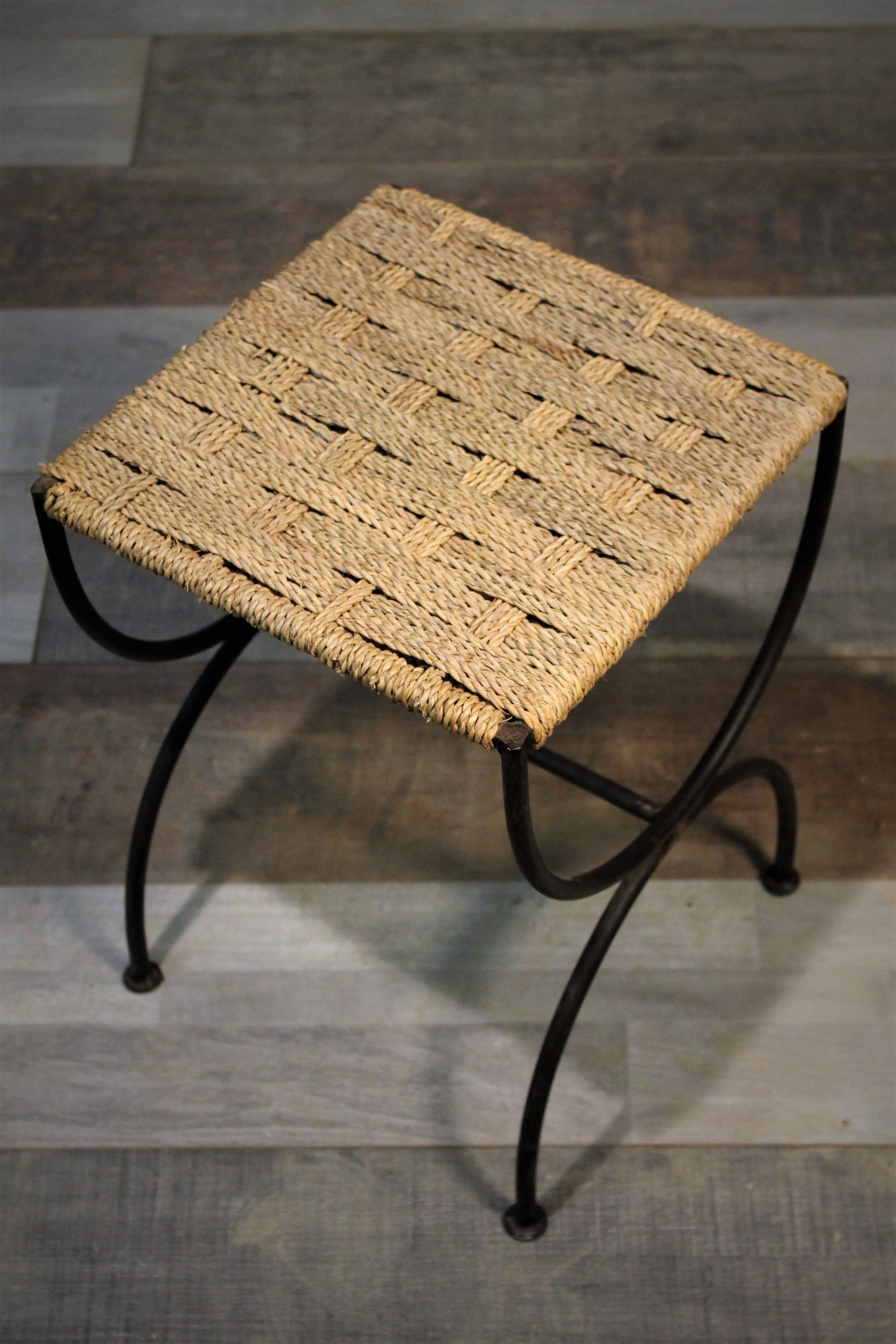Stool metal & rope 1950