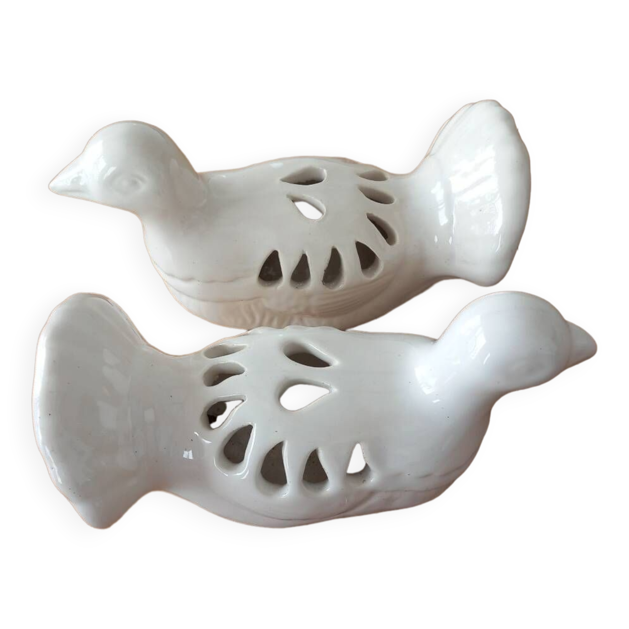 Dove flower spade duo