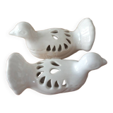 Dove flower spade duo