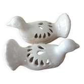 Dove flower spade duo