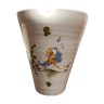 Vase en faïence avec décor de Moustiers