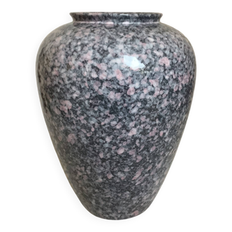Large speckled ceramic vase from the 1980s.