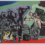 Pablo Picasso: The War - Color Lithograph