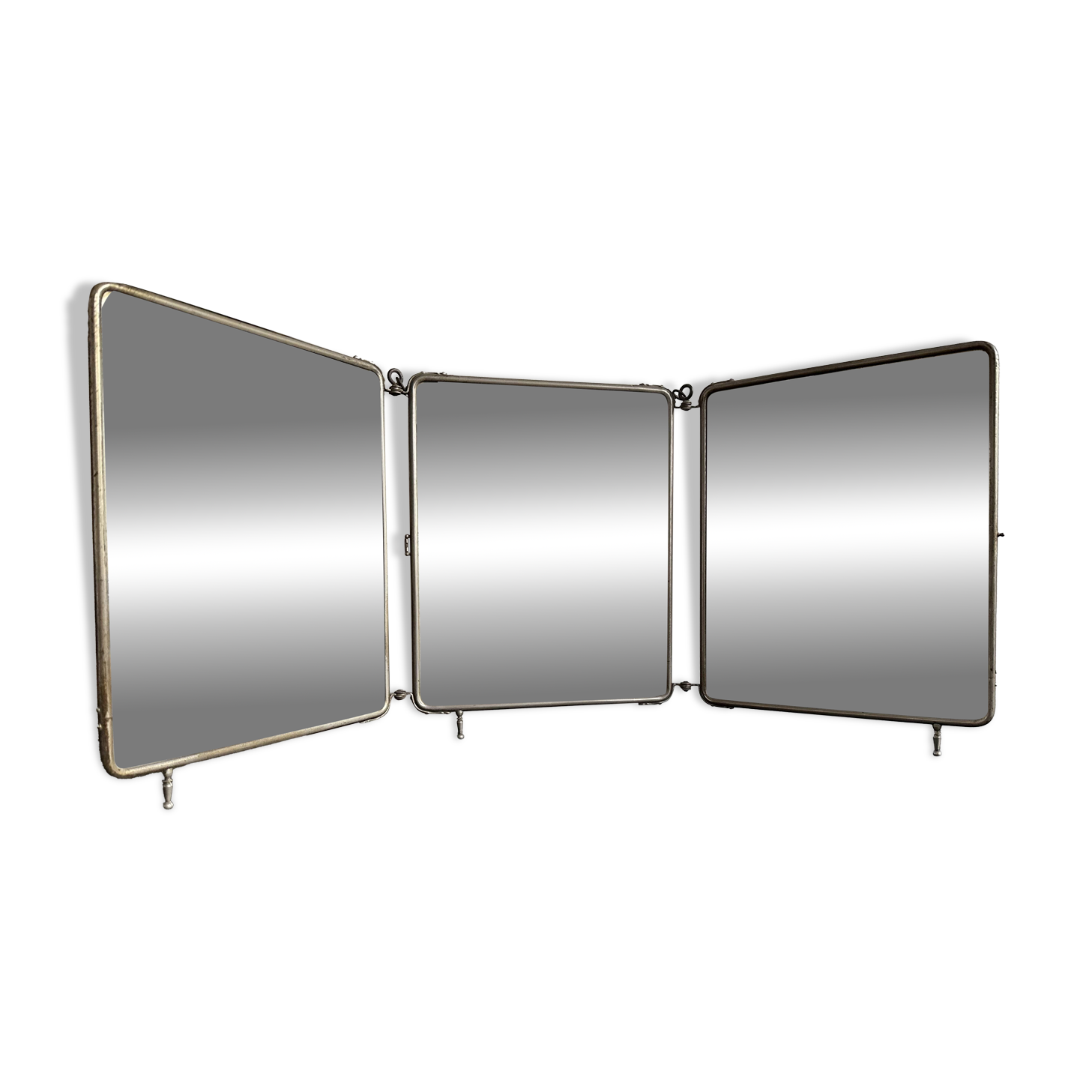 Art Deco triptych mirror, for table or wall mounting, 1900