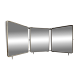 Art Deco triptych mirror, for table or wall mounting, 1900