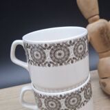 Set of 4 Murielle Boch coffee cups 1960