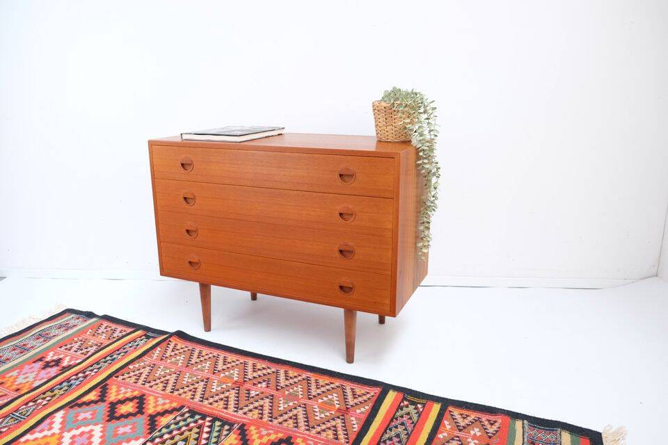 Commode vintage rétro années 60-70 HG Møbler en teck, style années 60-70.