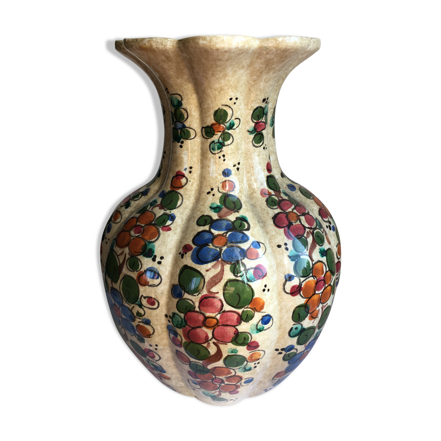 Vase vintage fleuri