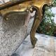 Vintage golden wall console