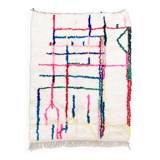 Azilal Moroccan Berber rug with colorful patterns 2.1x1.60m