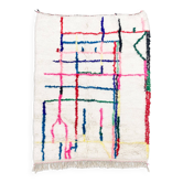Tapis berbère marocain Azilal à motifs colorés 2,1x1,60m
