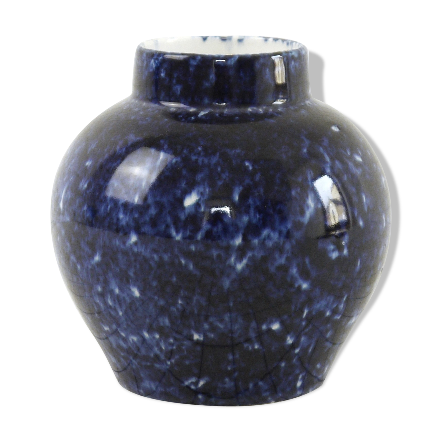 Blue ceramic vase