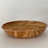 Grande coupe en gres signé.
