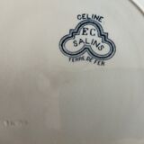 12 flat plates iron earth Salins, model Céline