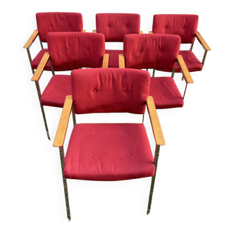 Set of 6 vintage chairs by Röder Söhne, Germany 1980s