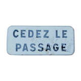 Metal sign plate "give way"